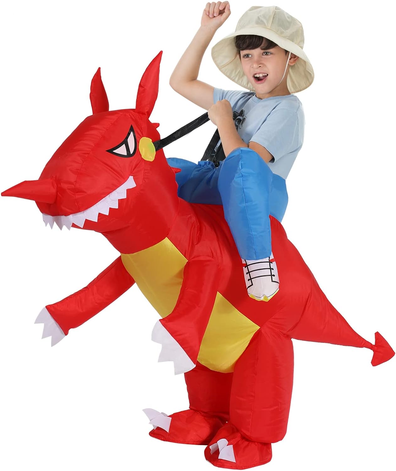 TOLOCO Inflatable Costume Adult Kid, Inflatable Halloween Costumes, Inflatable Dinosaur Costume, Blow up Costumes